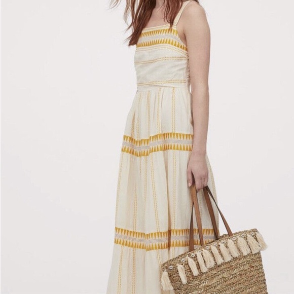 NWT H&M Cotton Blend Summer Collection Long Maxi Dress - Picture 2 of 13